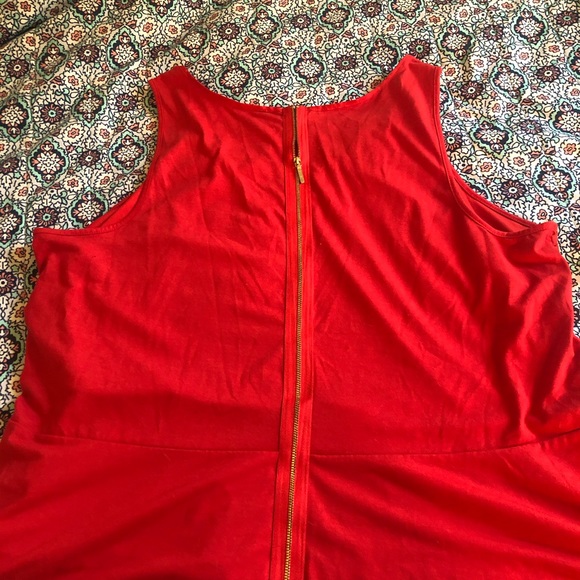 Lane Bryant Red Lace Peplum Top - Picture 5 of 6